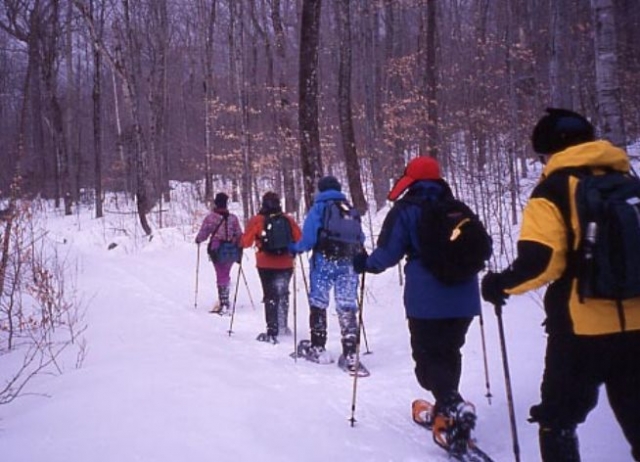  雪鞋行走萨瓦省